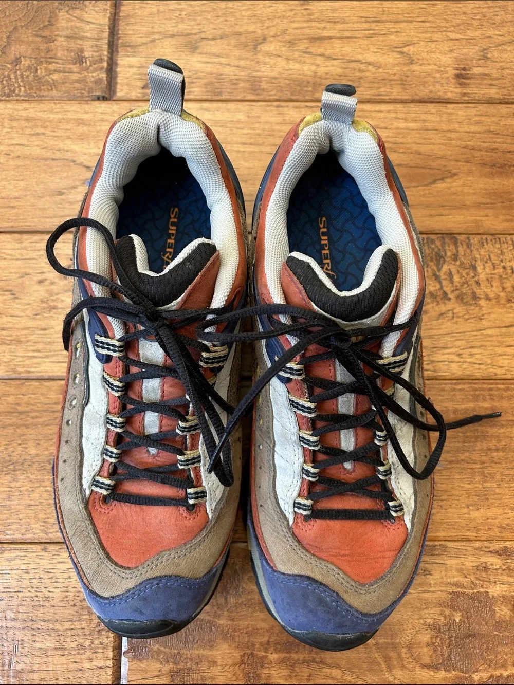Merrell Pulse II Low Hiking Boots Shoes Rust Gray Mens Size 8